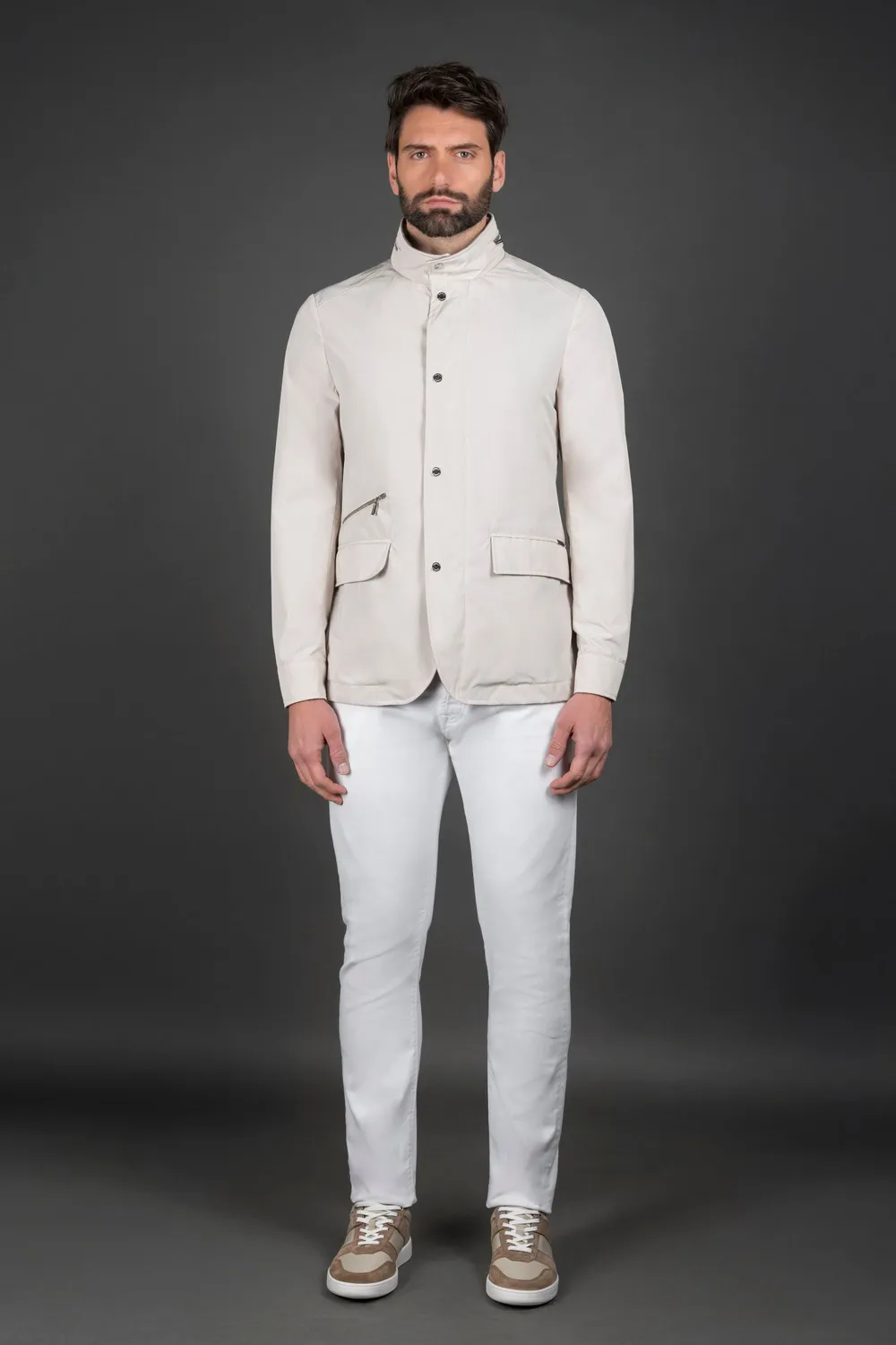 Moo rer STEN-AT feltjakke elfenben polyester