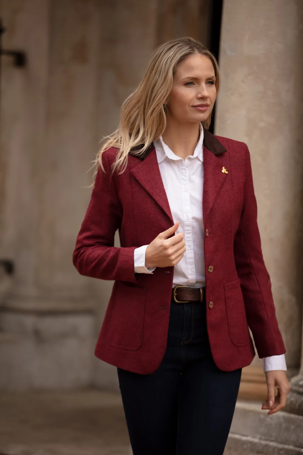 John Partridge Arena tweedblazer Jalapeno Red ull