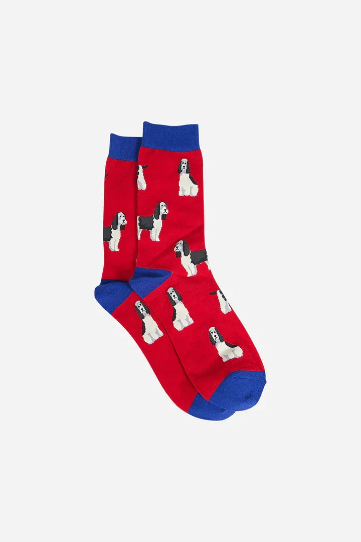 John Partridge Socks Spaniel sokker flerfarget bambusblanding