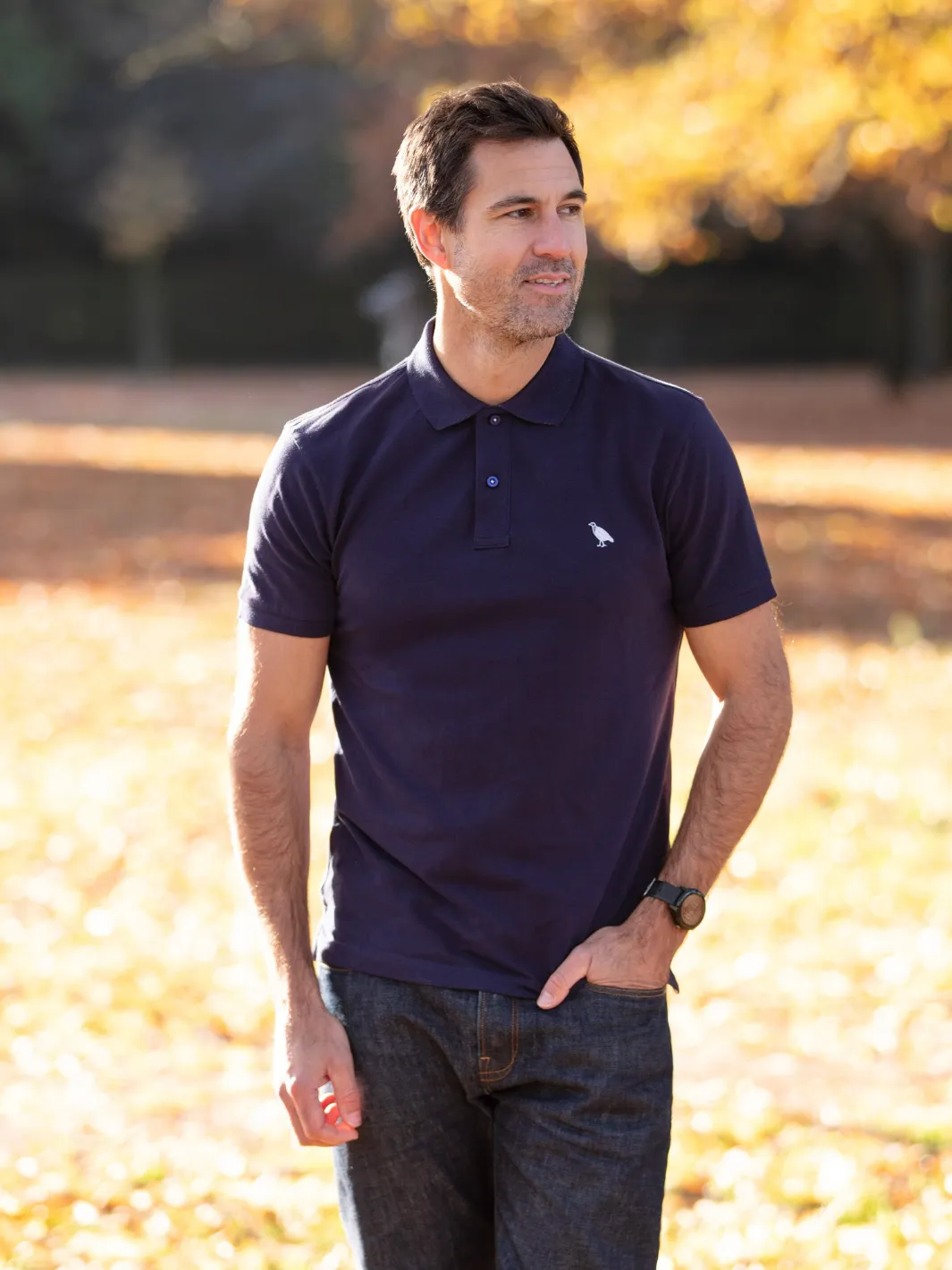 John Partridge Polo Shirt poloskjorte Navy