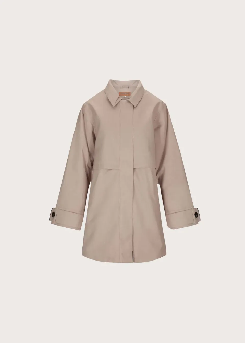 Brgn Havbris Coat regnjakke taupe XS–XL med Thermolite-fôr