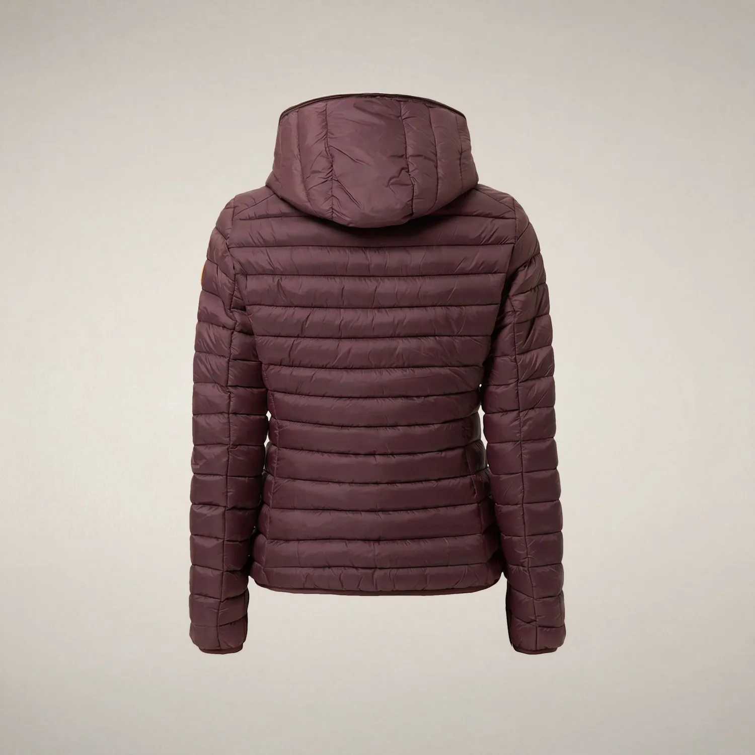 Save The Duck Daisy boblejakke Burgundy Black dame dyrefri