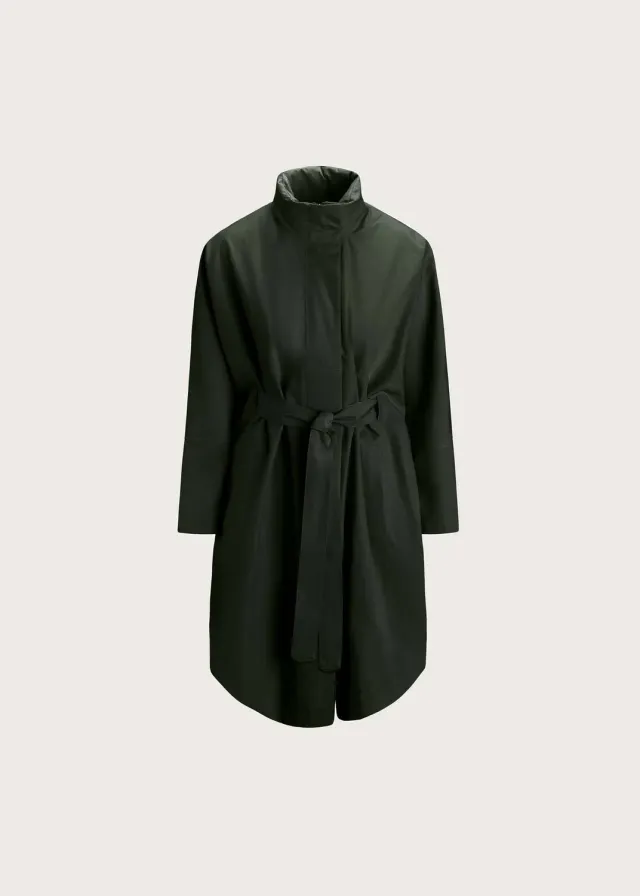 Brgn Bris Poncho regnponcho Rosin Dark Green oversized