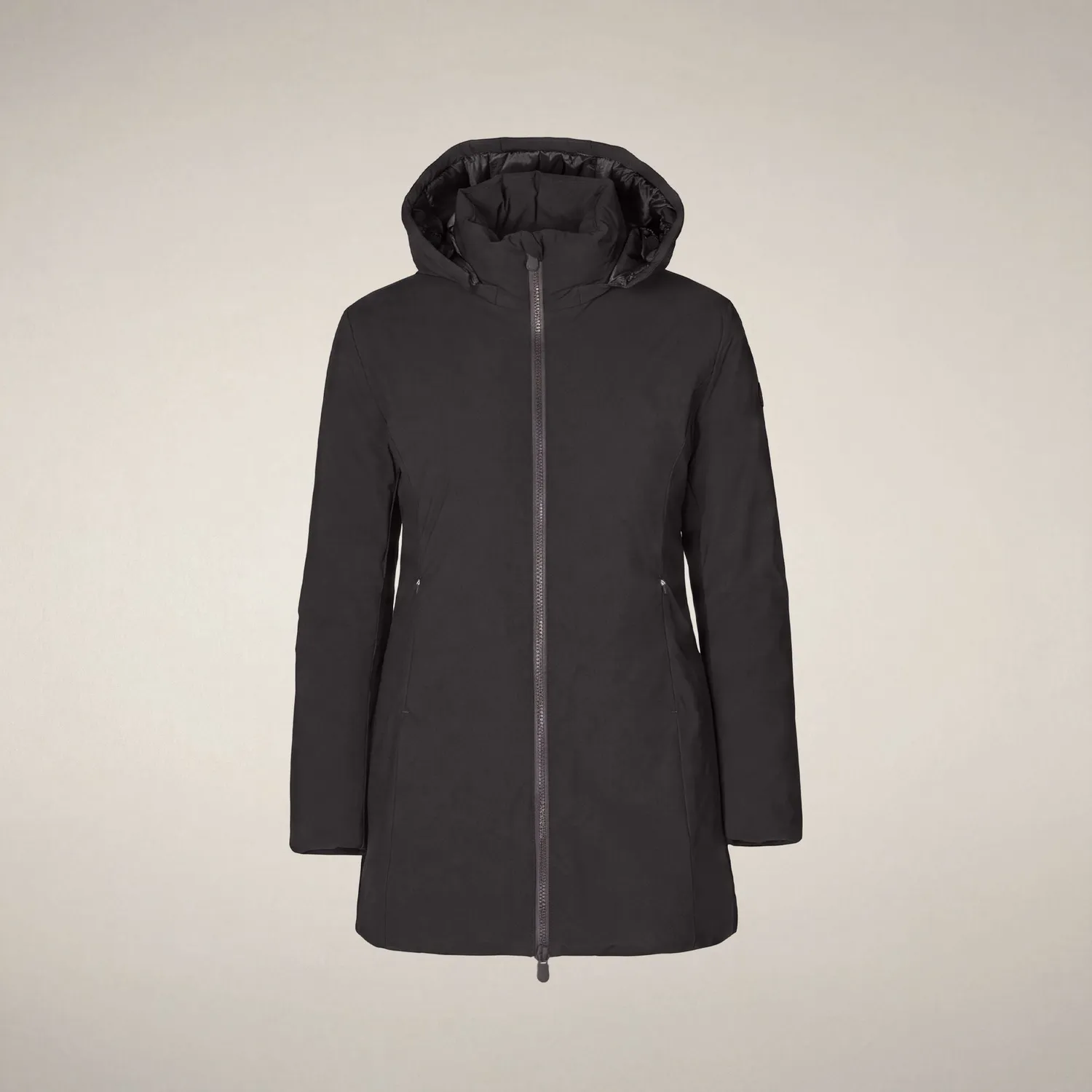 Save The Duck Rachel parkas dame brun svart 00–7 slim fit