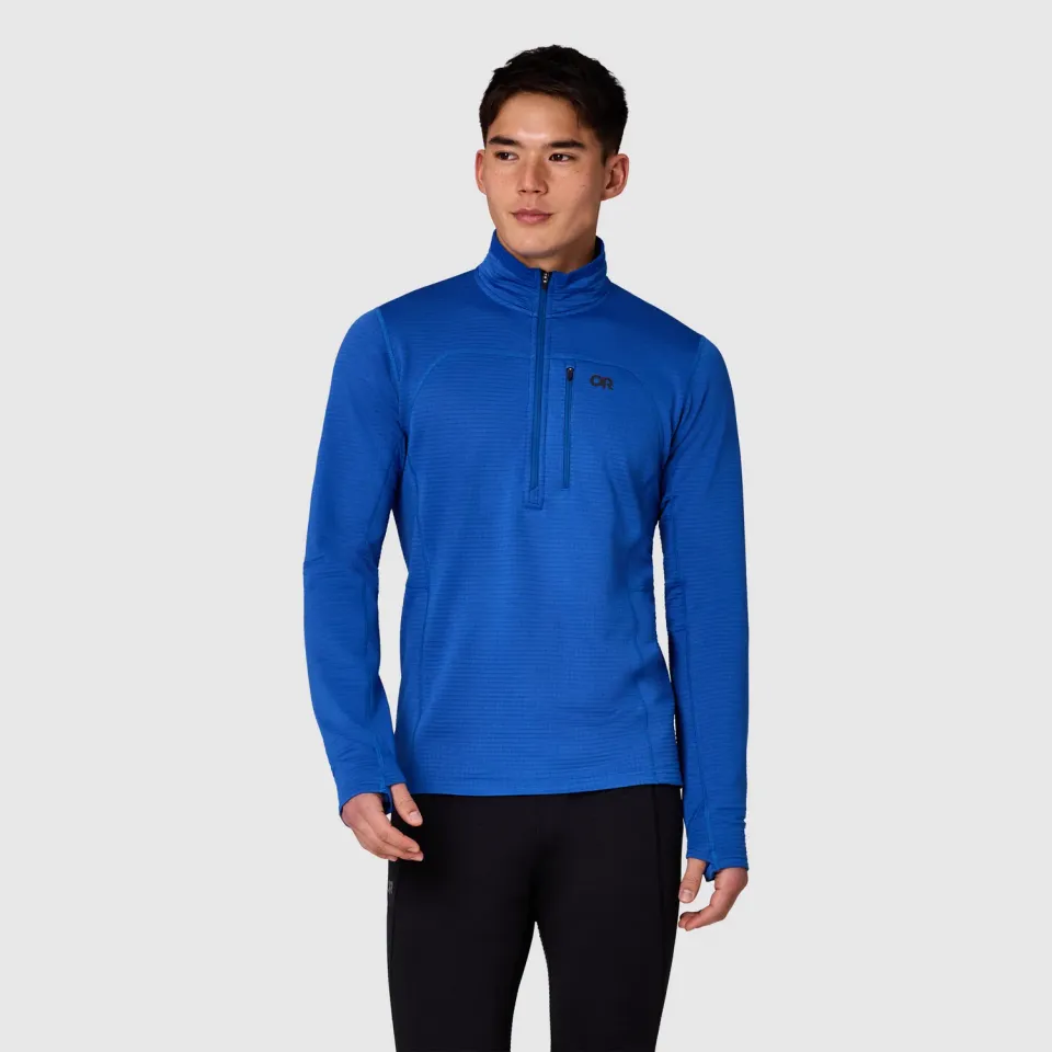 Outdoor Research Vigor Men's Vigor Grid Fleece Half Zip fleecegenser Azurite S ActiveTemp