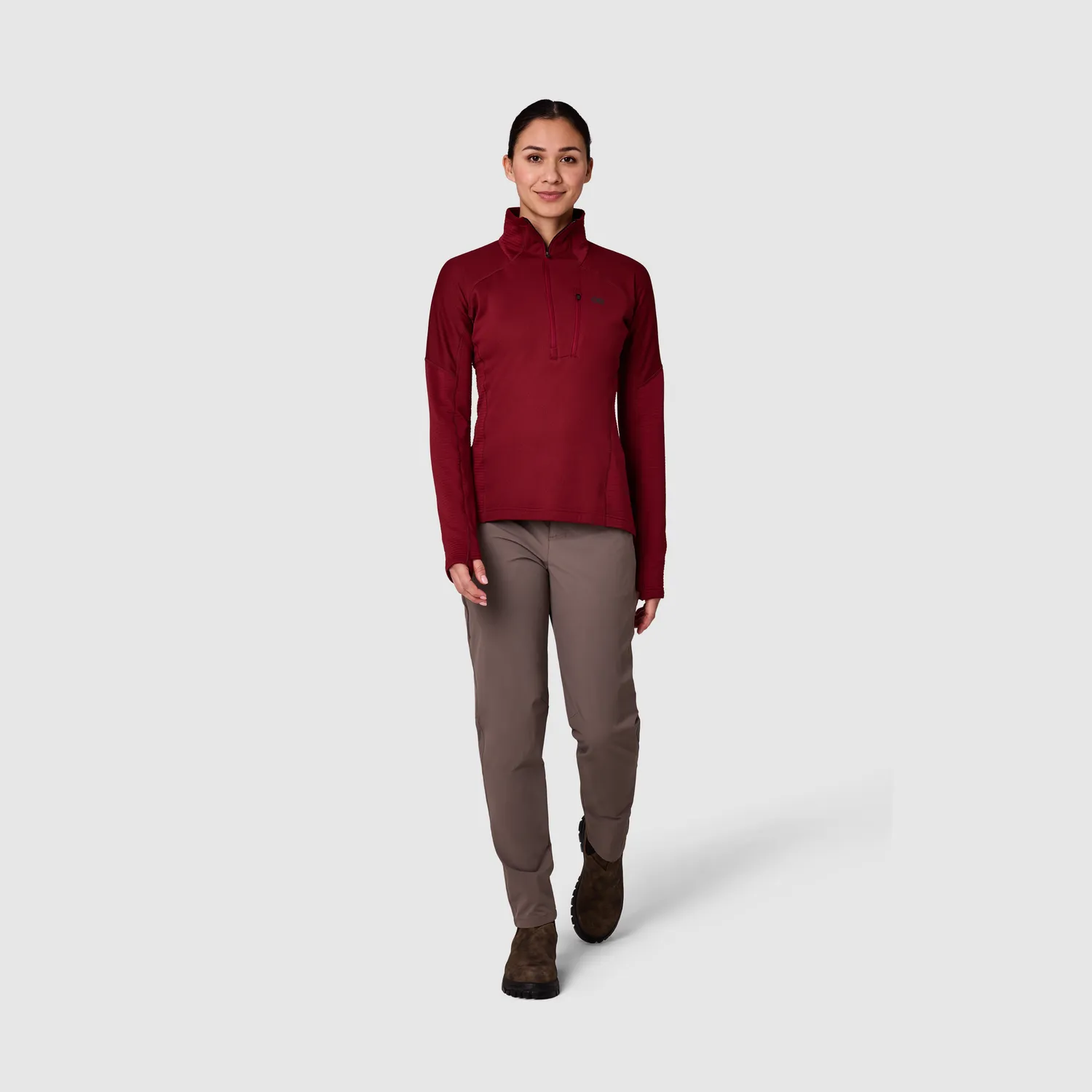 Outdoor Research Deviator Fleece Half Zip fleecejakke Vermillion XS lett