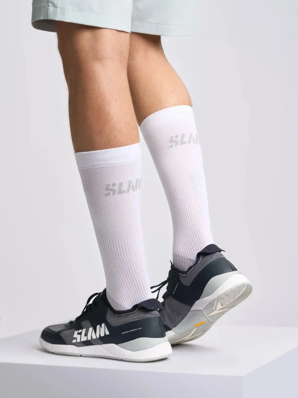 Slam Logo Sock tekniske sokker ankellange
