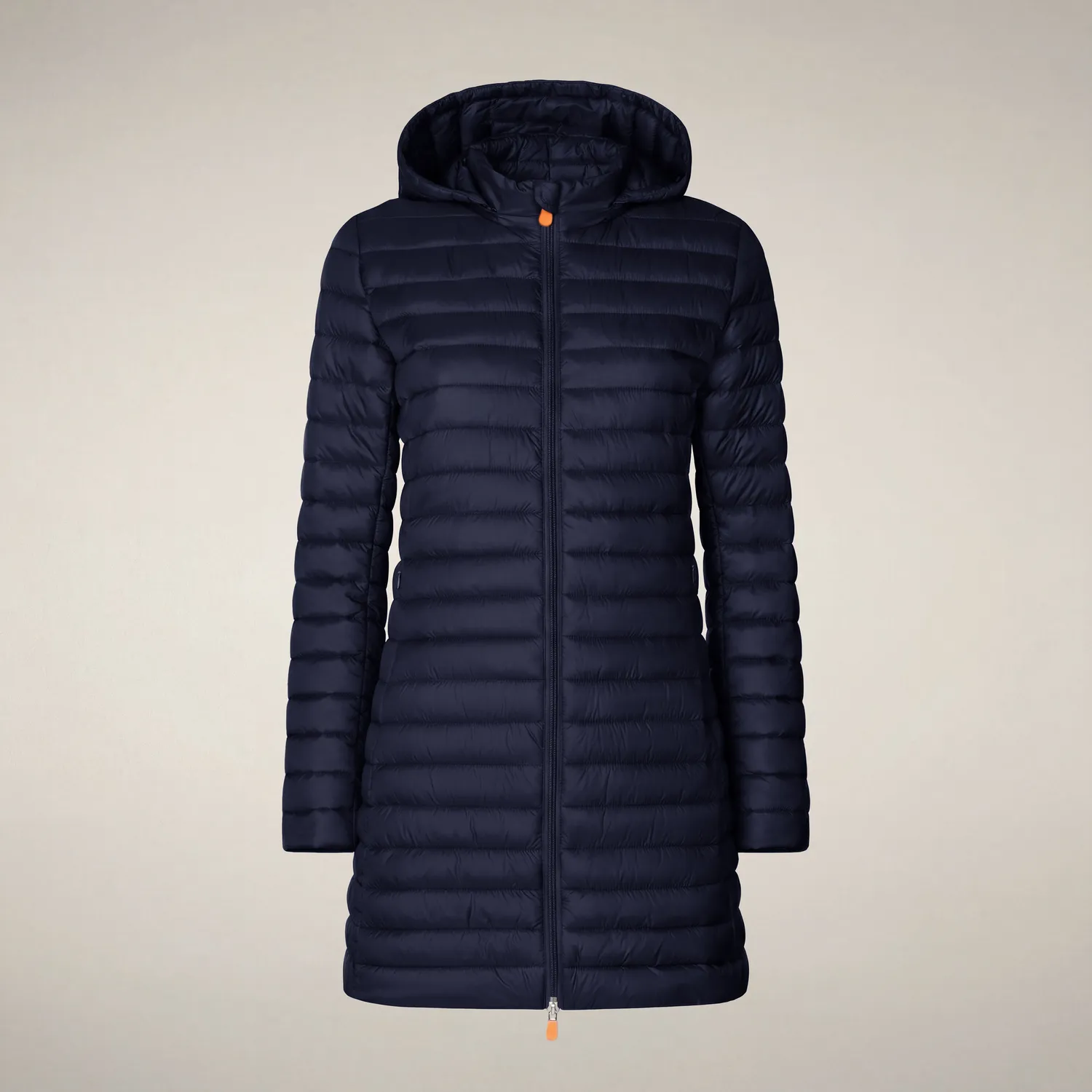 Save The Duck Icons Bryanna kåpe dame Navy Blue slim fit