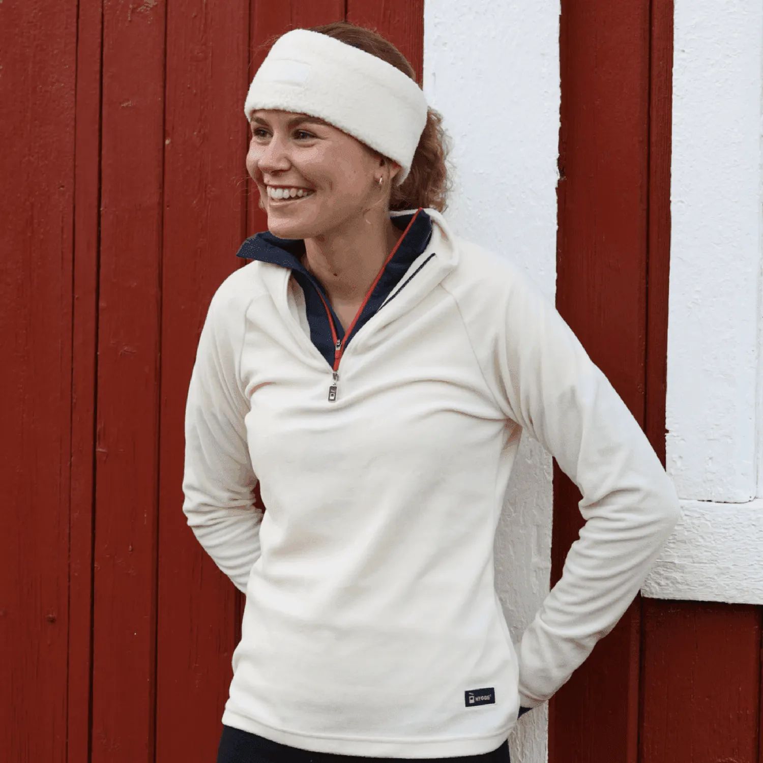 House of Hygge Cloud Fleece Zip Neck mikrofleece dame Navy