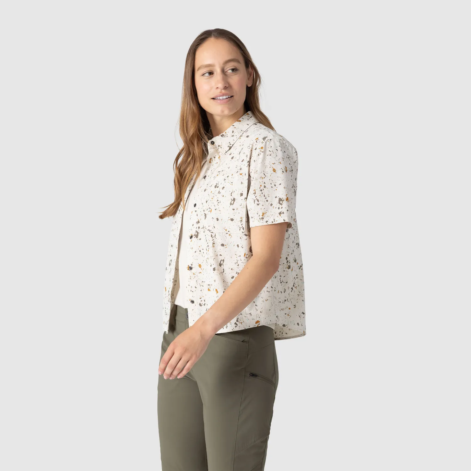 Outdoor Research Astroman Short Sleeve Sun Shirt solskjorte dame Fjord