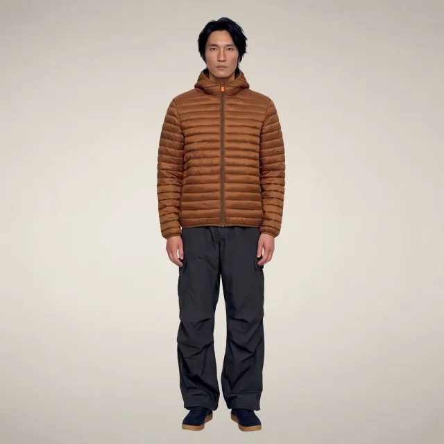 Save The Duck 5-Way Prosper boblejakke herre Noisette Brown
