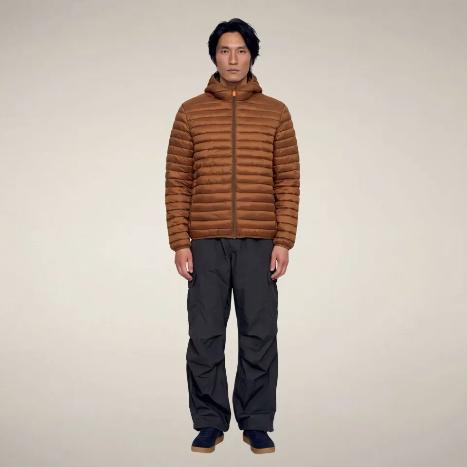 Save The Duck 5-Way Prosper boblejakke herre Noisette Brown