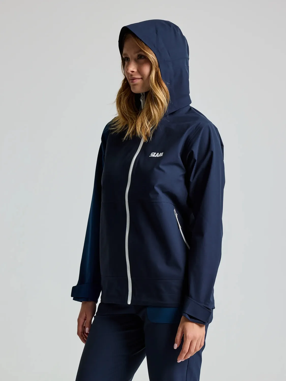 Slam One Design OD WS Hooded Jacket jakke mørk marineblå vanntett