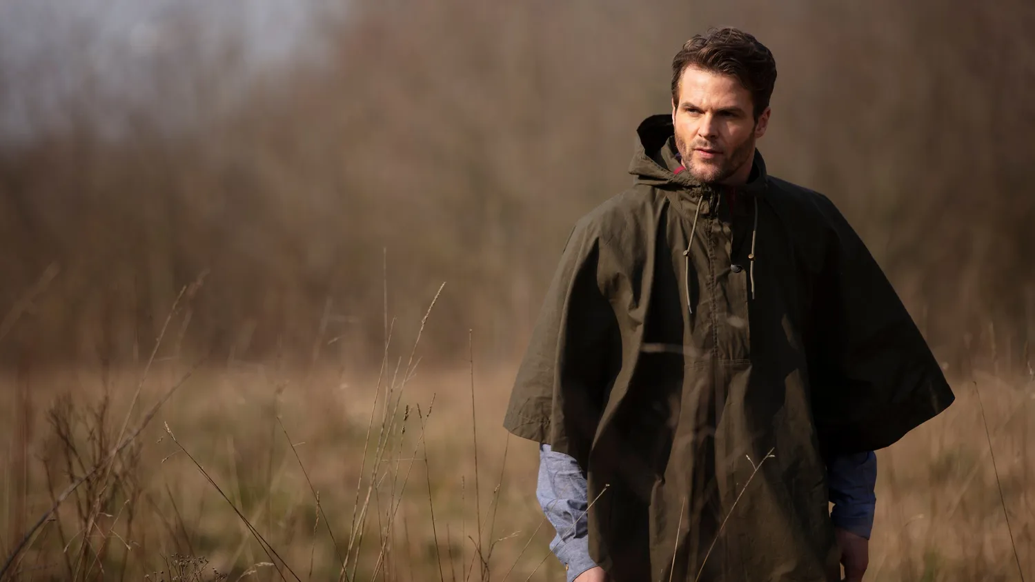 John Partridge Derby Dry Wax Cape kappe khaki one size værbestandig
