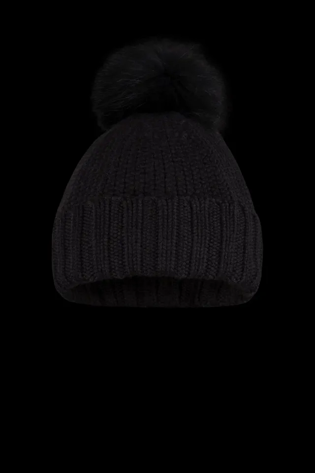 Moorer OTTAVIA-CWH lue one size merinoull med pelsdusk