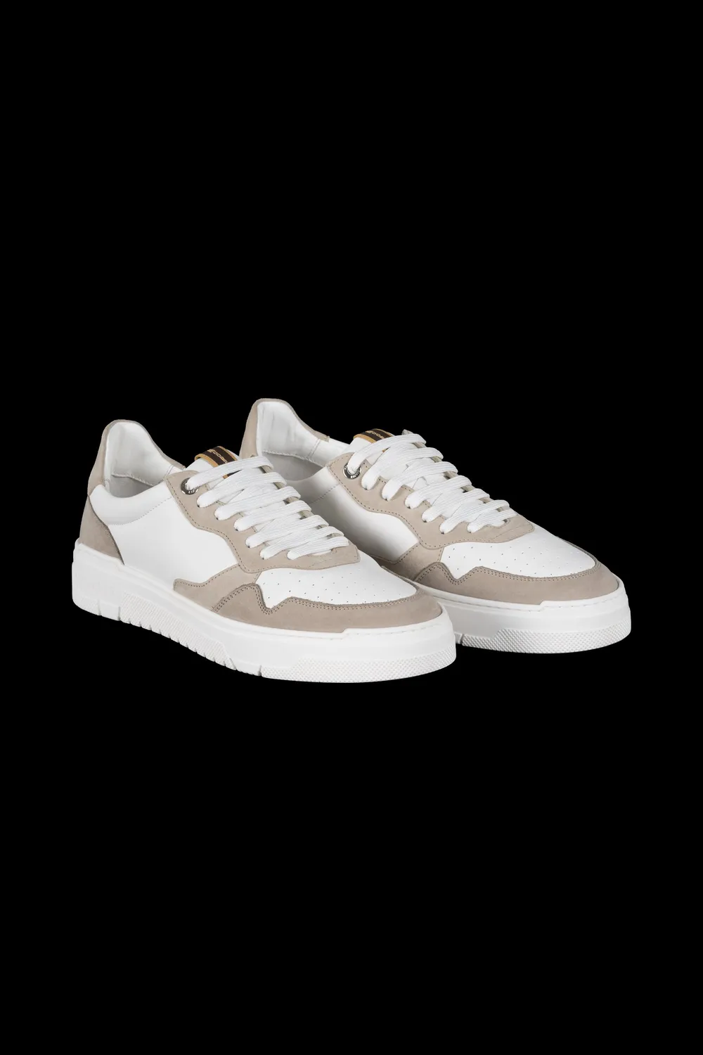 Moorer ANDOR-P5M sneakers hvit/khaki skinn