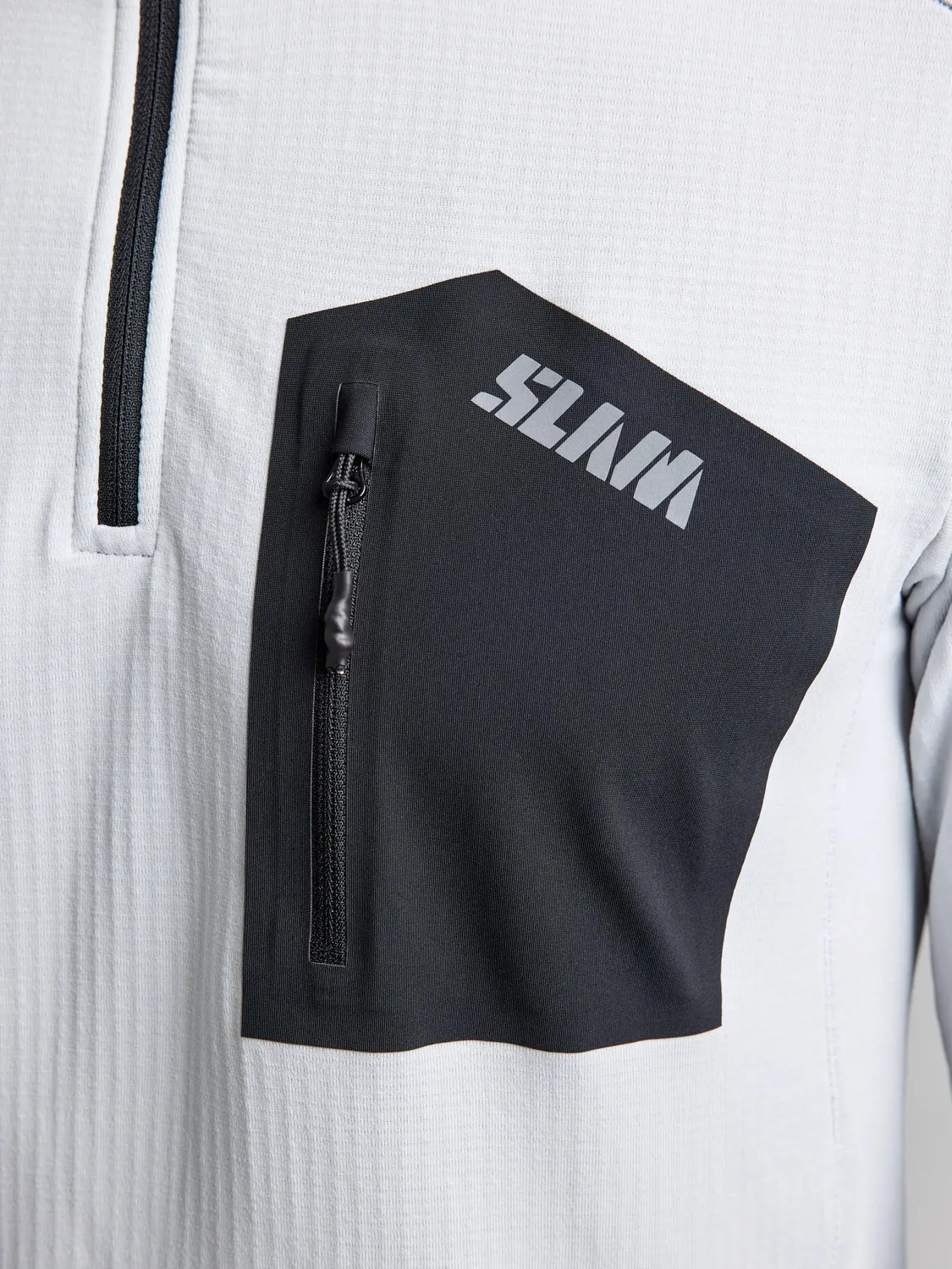 Slam ACT Light Grid Fleece herre med glidelås