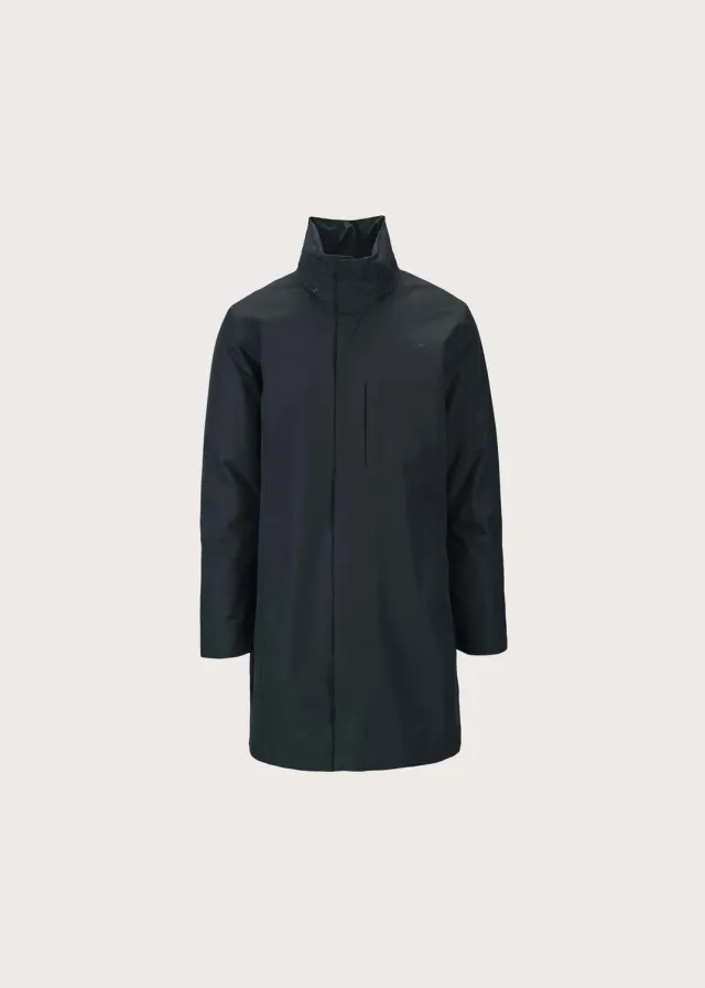 Brgn Sludd'n Coat regnfrakk marine Thermolite-fôr