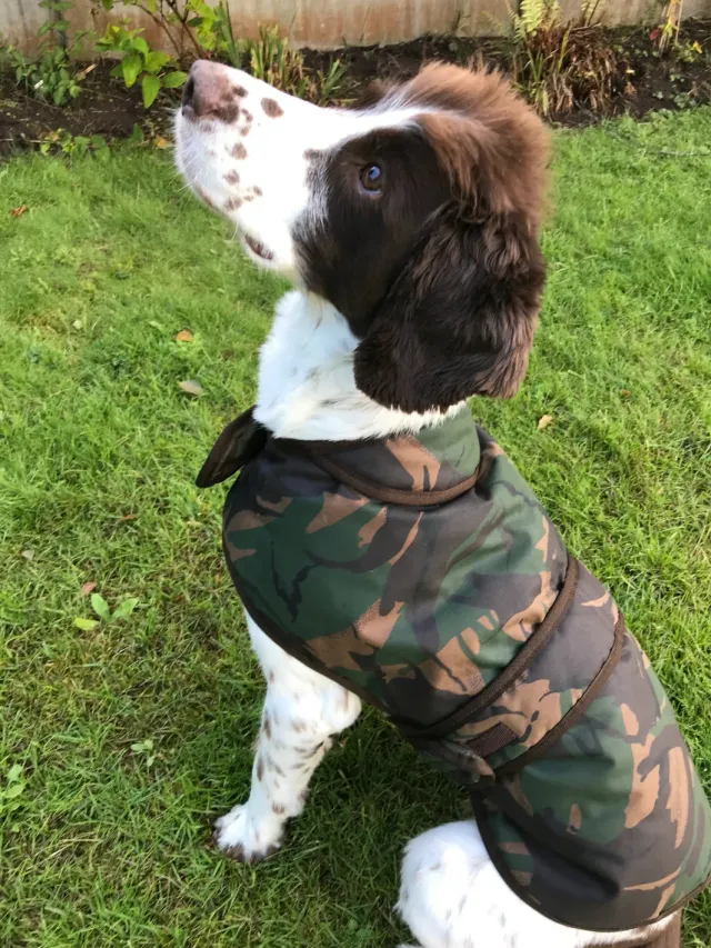 John Partridge Camo Wax hundedekken S–M, voksbehandlet