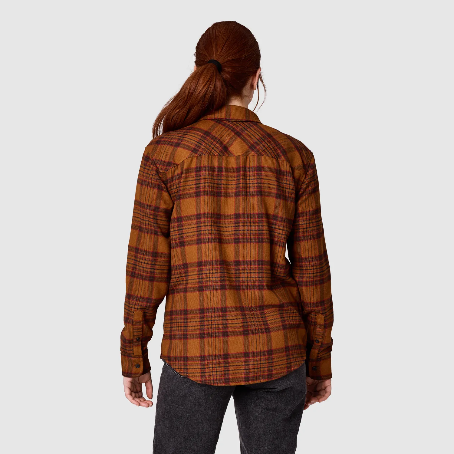 Outdoor Research Feedback flanellskjorte Pecan Plaid UPF 50+