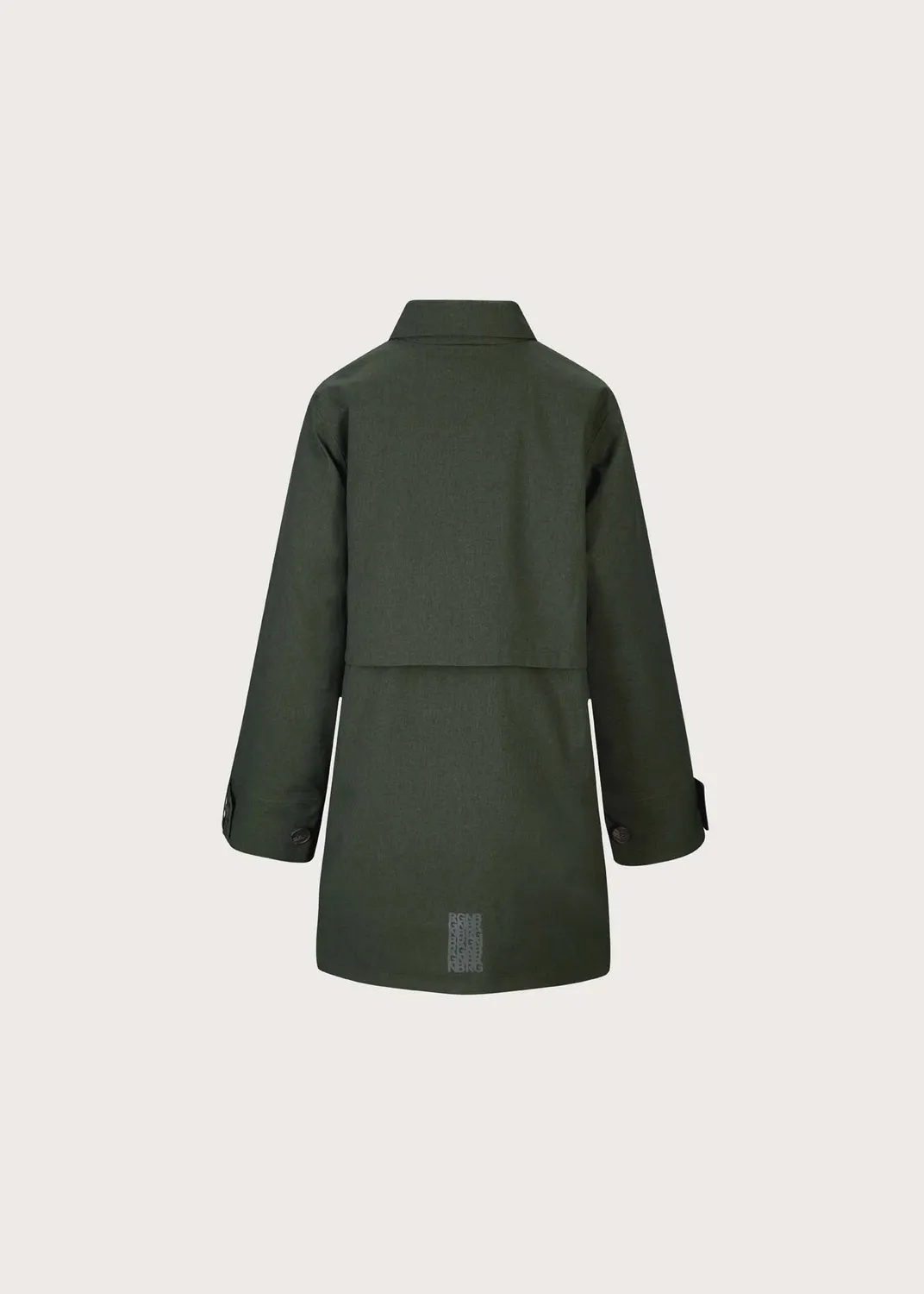 Brgn Havbris Coat jakke Rosin Dark Green vanntett