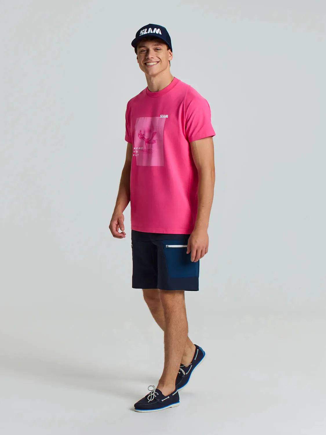 Slam Foil T-Shirt SS T-skjorte Hydrangea Pink bambus