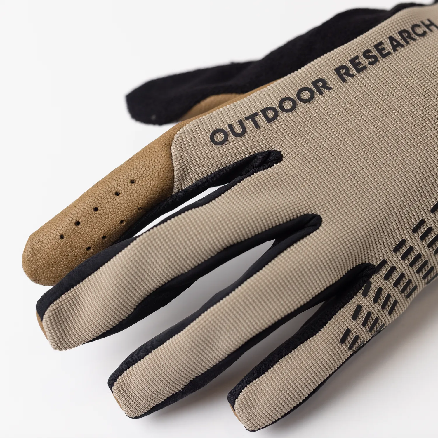 Outdoor Research Freewheel MTB Leather Palm Bike Glove sykkelhansker Black skinnhåndflate