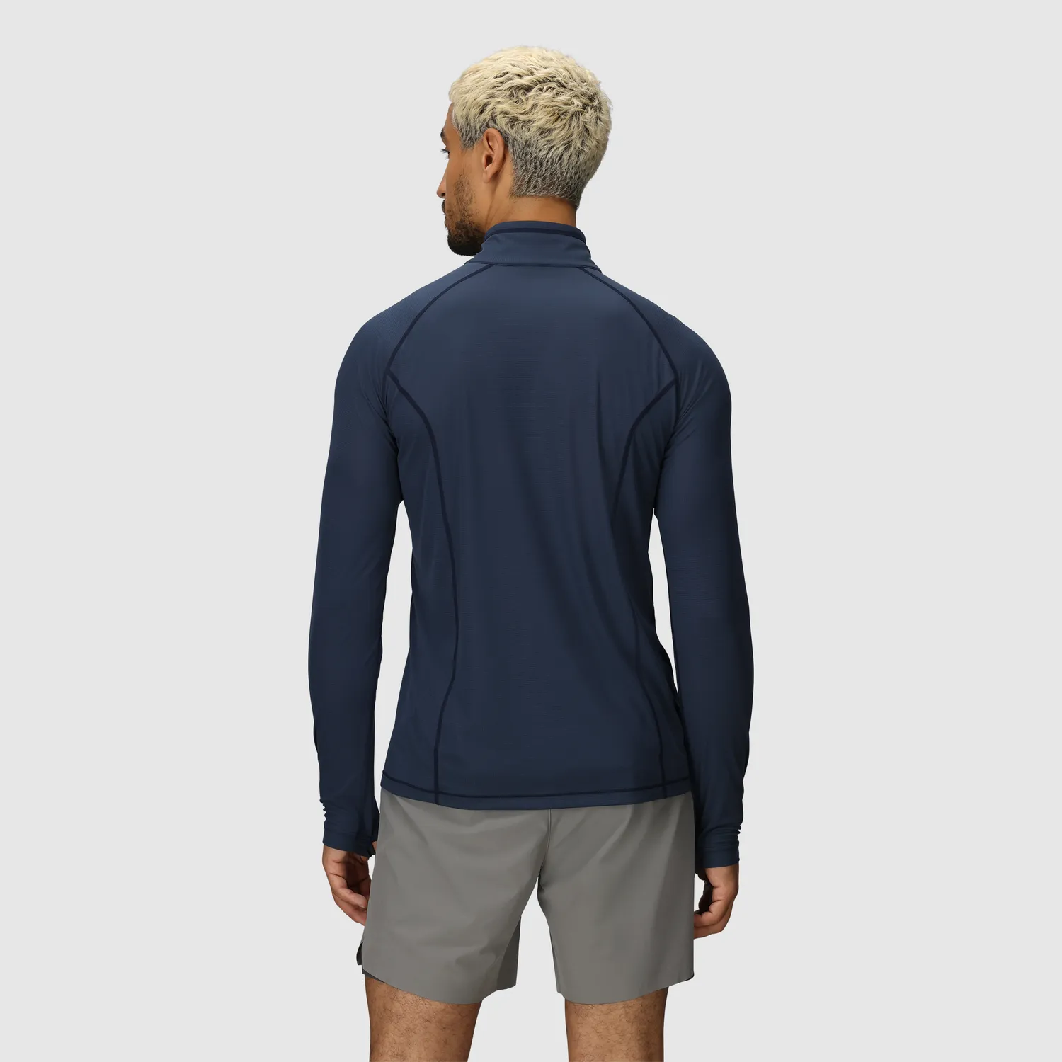 Outdoor Research Echo Men's Echo Quarter Zip trøye Naval Blue – lett