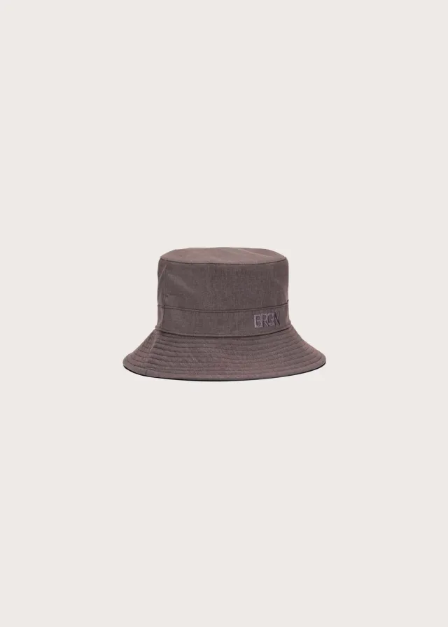 Brgn Bucket bøttehatt grå one size vanntett