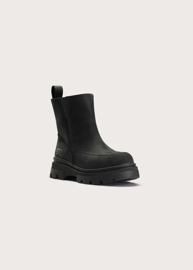 Brgn Pile Slip-in Boots støvletter New Black 36–45 teddyfôr