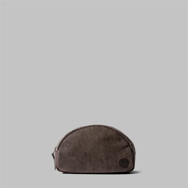 John Partridge Asterley Brown Waxed Cotton toalettmappe brun 4 liter