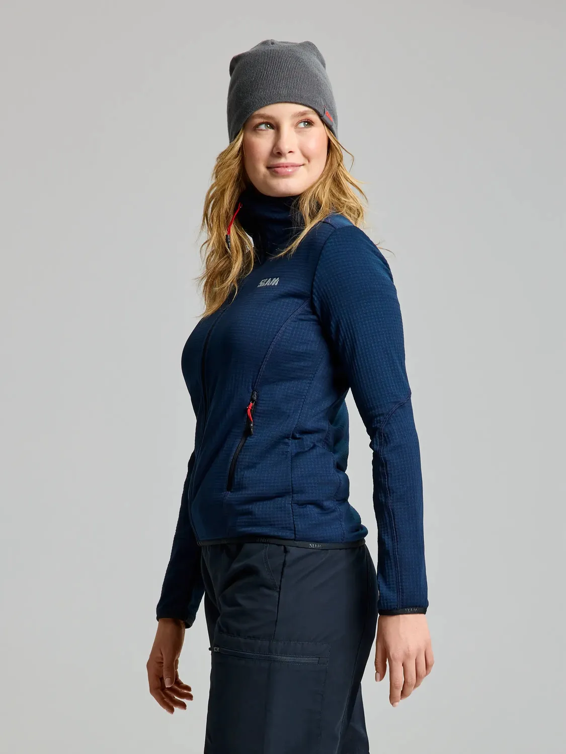Slam ACT WS Grid Fleece fleecejakke dame pustende