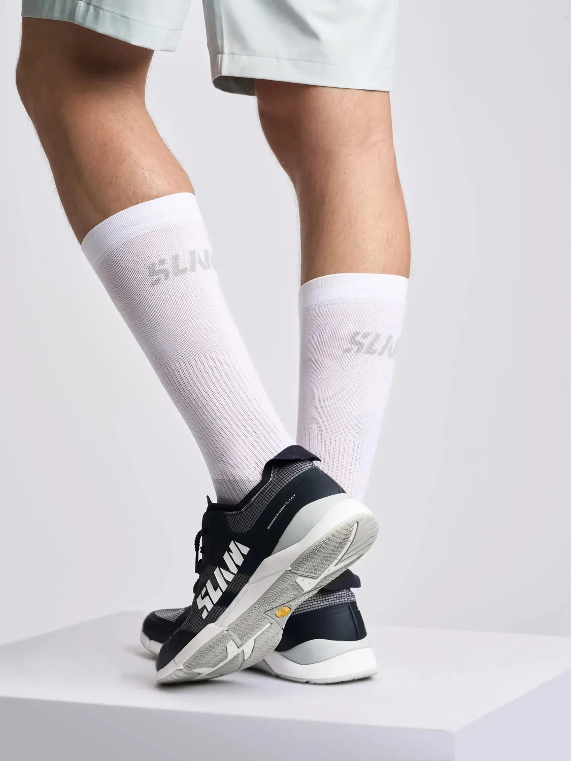 Slam Logo Sock tekniske sokker ankellange