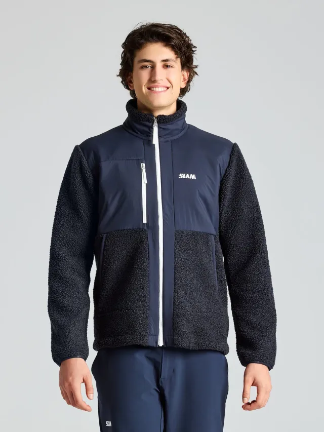 Slam Altura FZ Fleece fleecejakke Dark Navy vindtett bryst