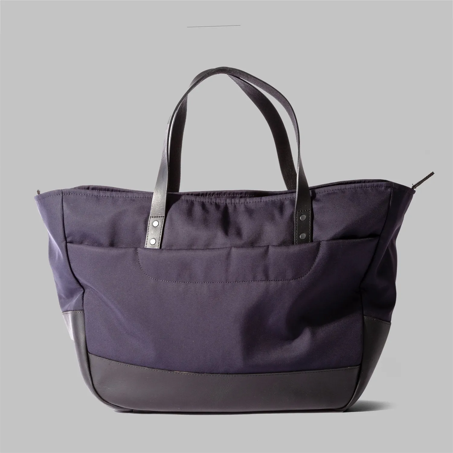 John Partridge Appdale Large Navy Nylon & Leather Tote Bag veske 31 liter