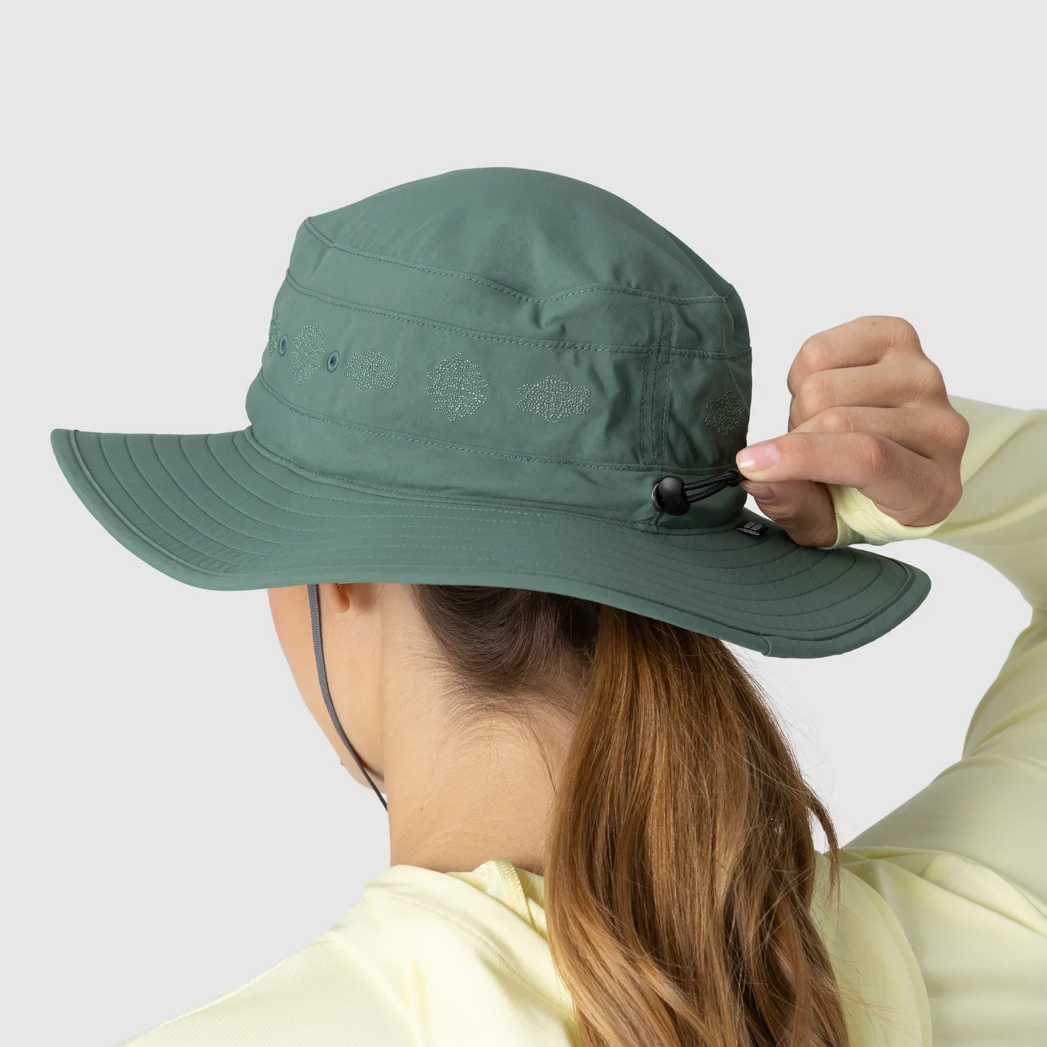 Outdoor Research Solar Roller Sun Hat solhatt Malachite-Rice Embroidery S UPF 40+