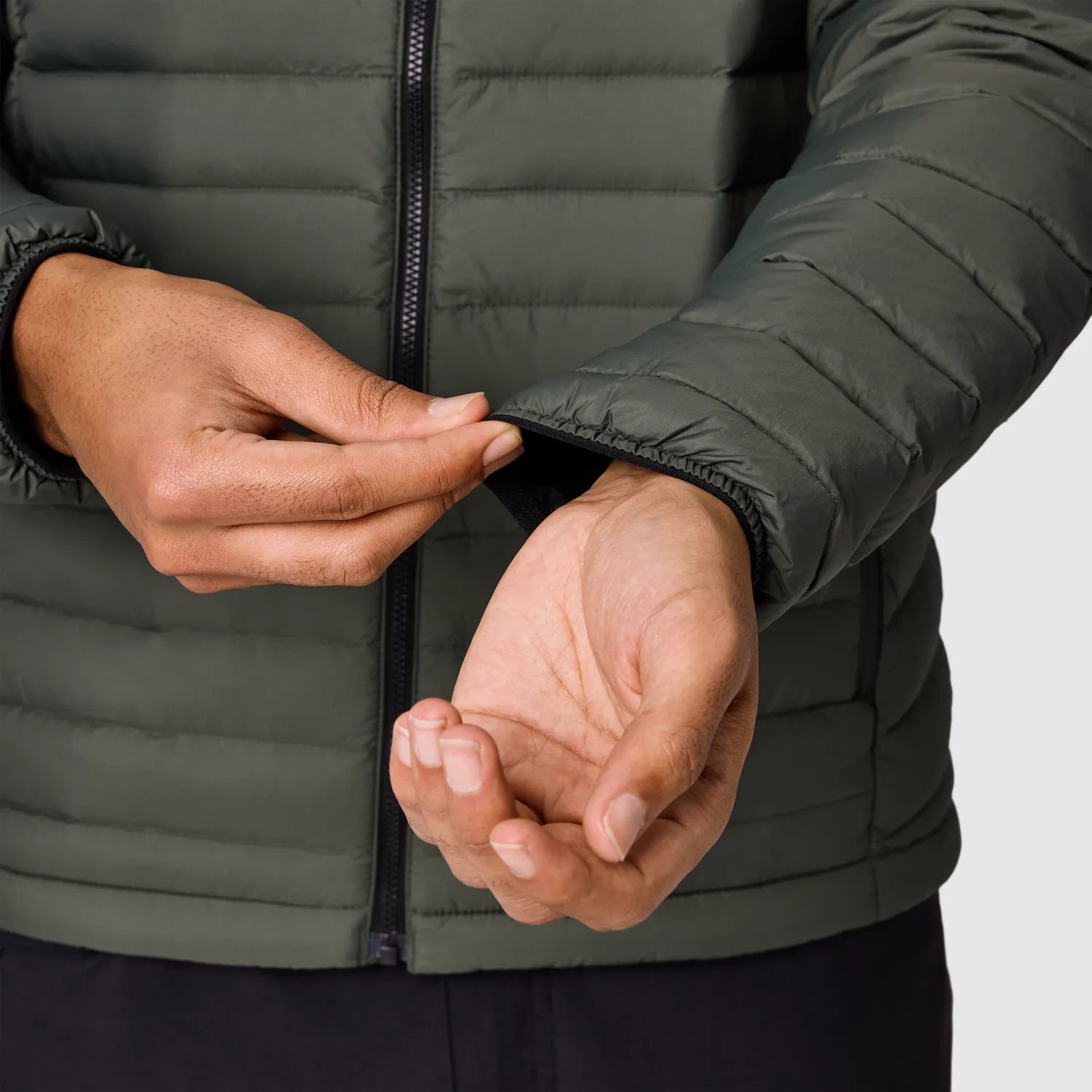 Outdoor Research Transcendent Down Hoodie dunjakke Dark Laurel/Black herre