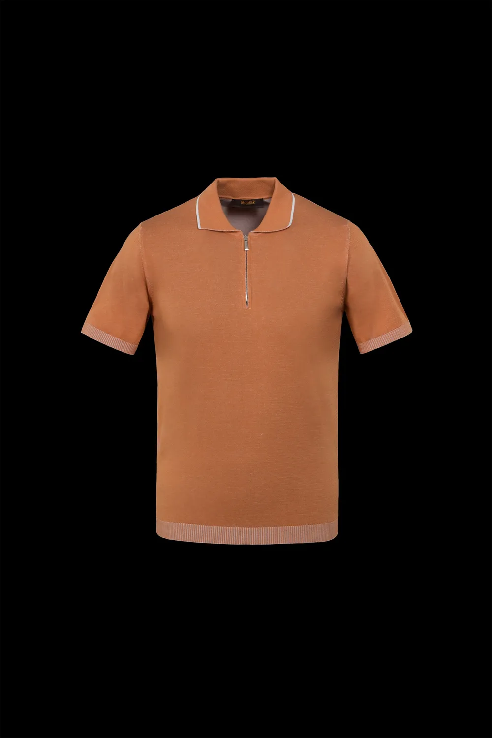 Moorer COTY-VCR poloskjorte papaya bomull