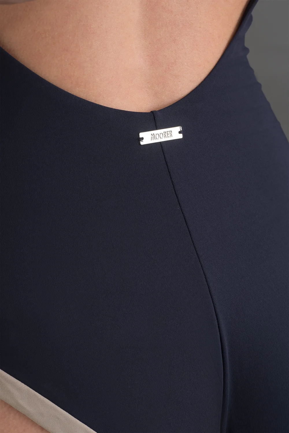 Moorer KEY-NLO badedrakt dame Navy/Beige formende