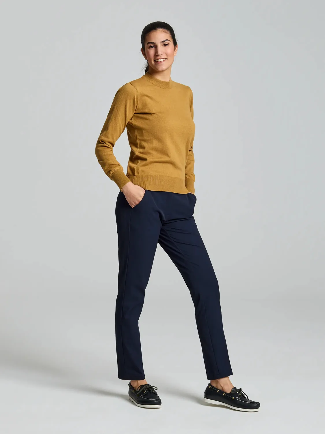 Slam WS Jumper Yonne genser dame bomull ull