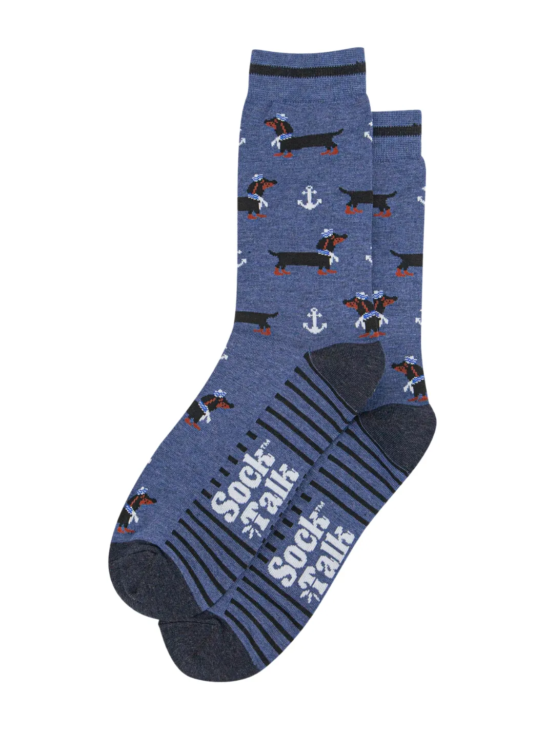 John Partridge Socks Sausage Dog sokker blå UK 7–11 bambus