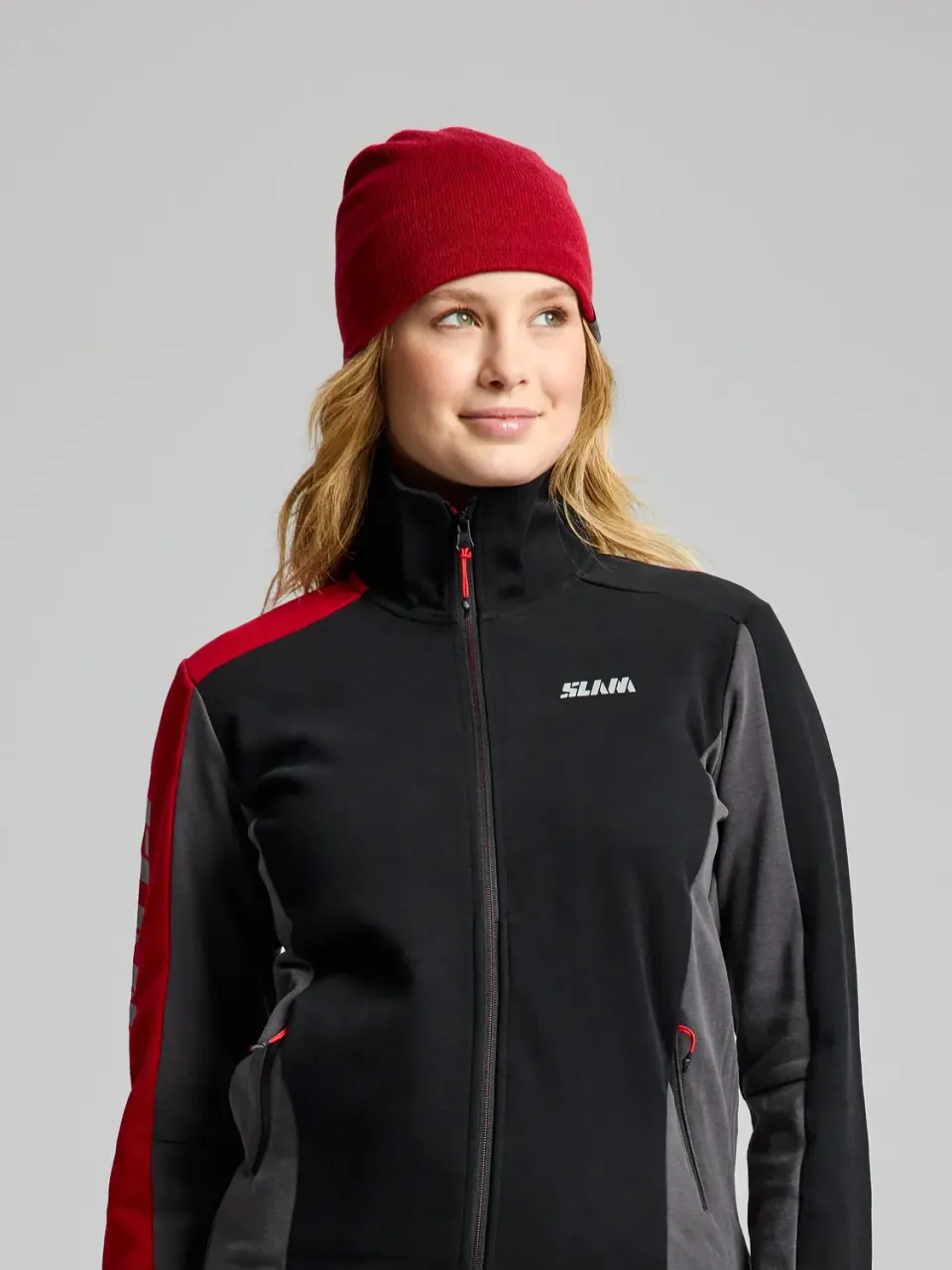 Slam Logo Beanie lue ullblanding med mikrofleece
