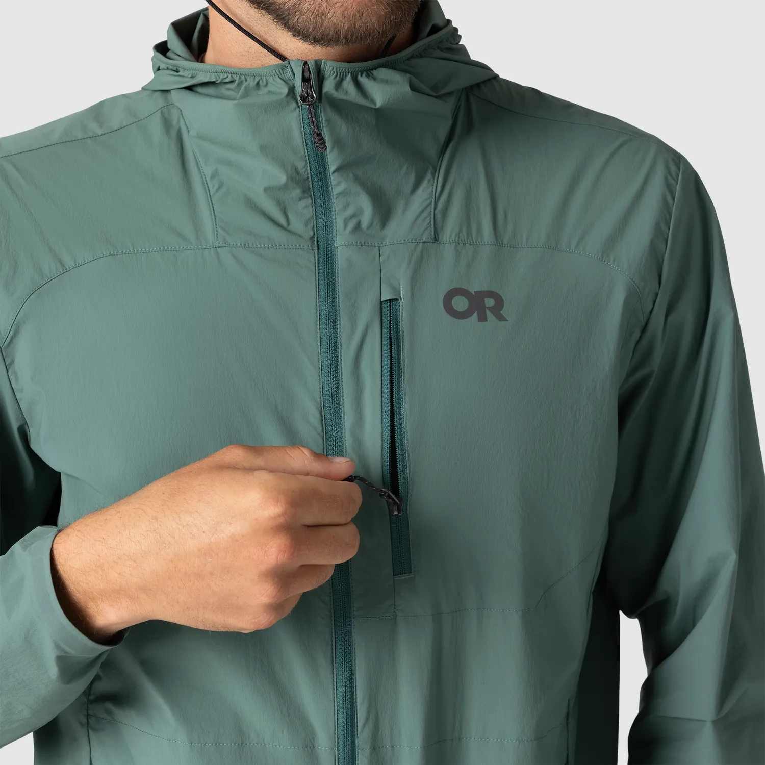 Outdoor Research Men's Shadow Wind Hoodie vindjakke Malachite