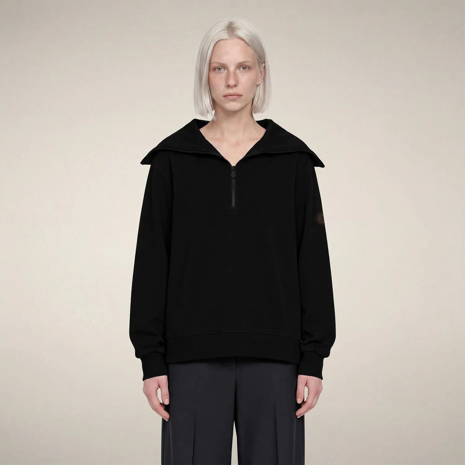 Save The Duck Hinata half-zip topp svart