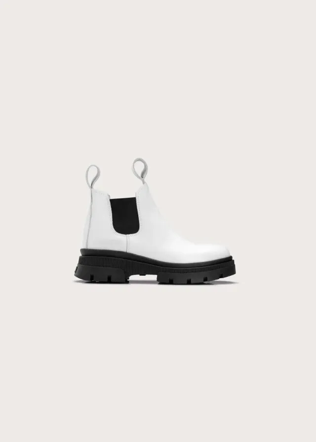 Brgn Low Chelsea Boot støvletter krem nubuck