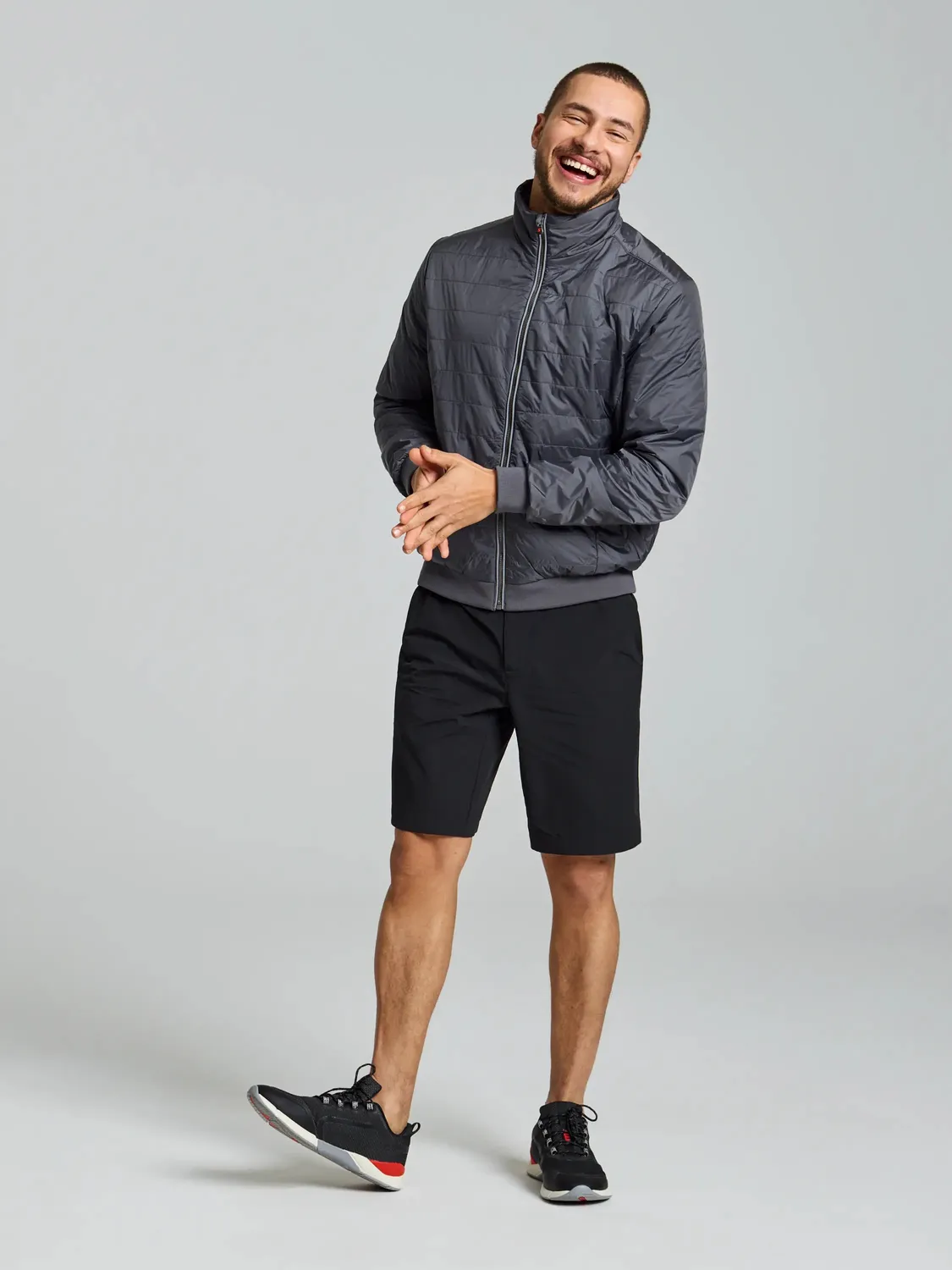 Slam ACT Graphene Short Jacket herrejakke mørk marine resirkulert