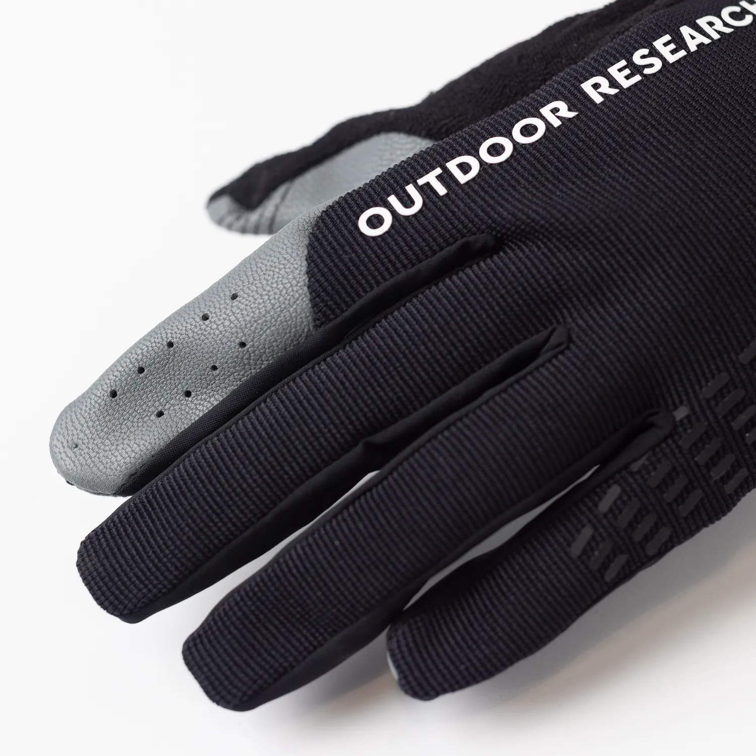 Outdoor Research Freewheel MTB Leather Palm Bike Glove sykkelhansker Black skinnhåndflate