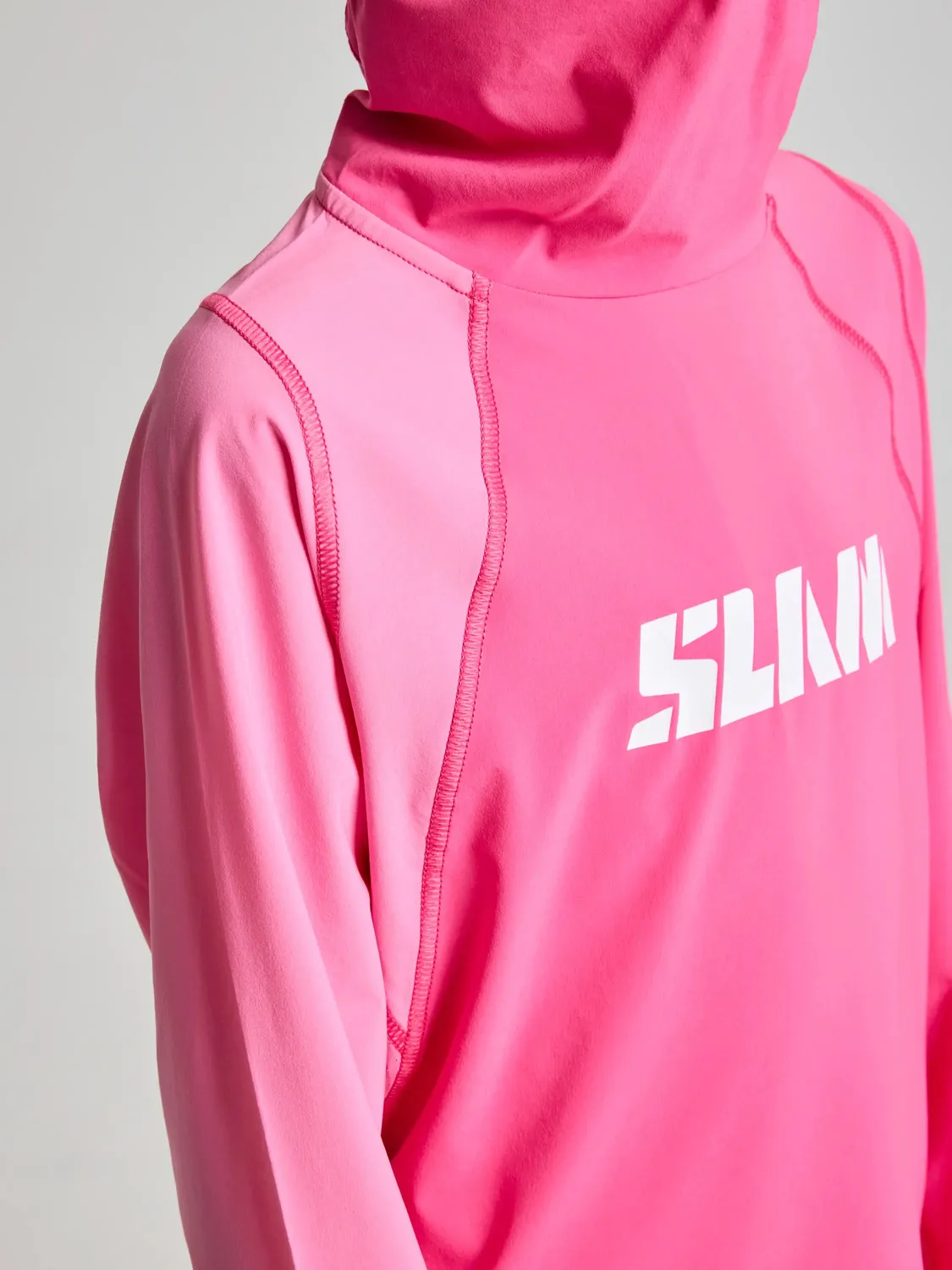 Slam One Design OD Jr Tech Hooded T-Shirt hettegenser Greek Blue 128 UPF 50+