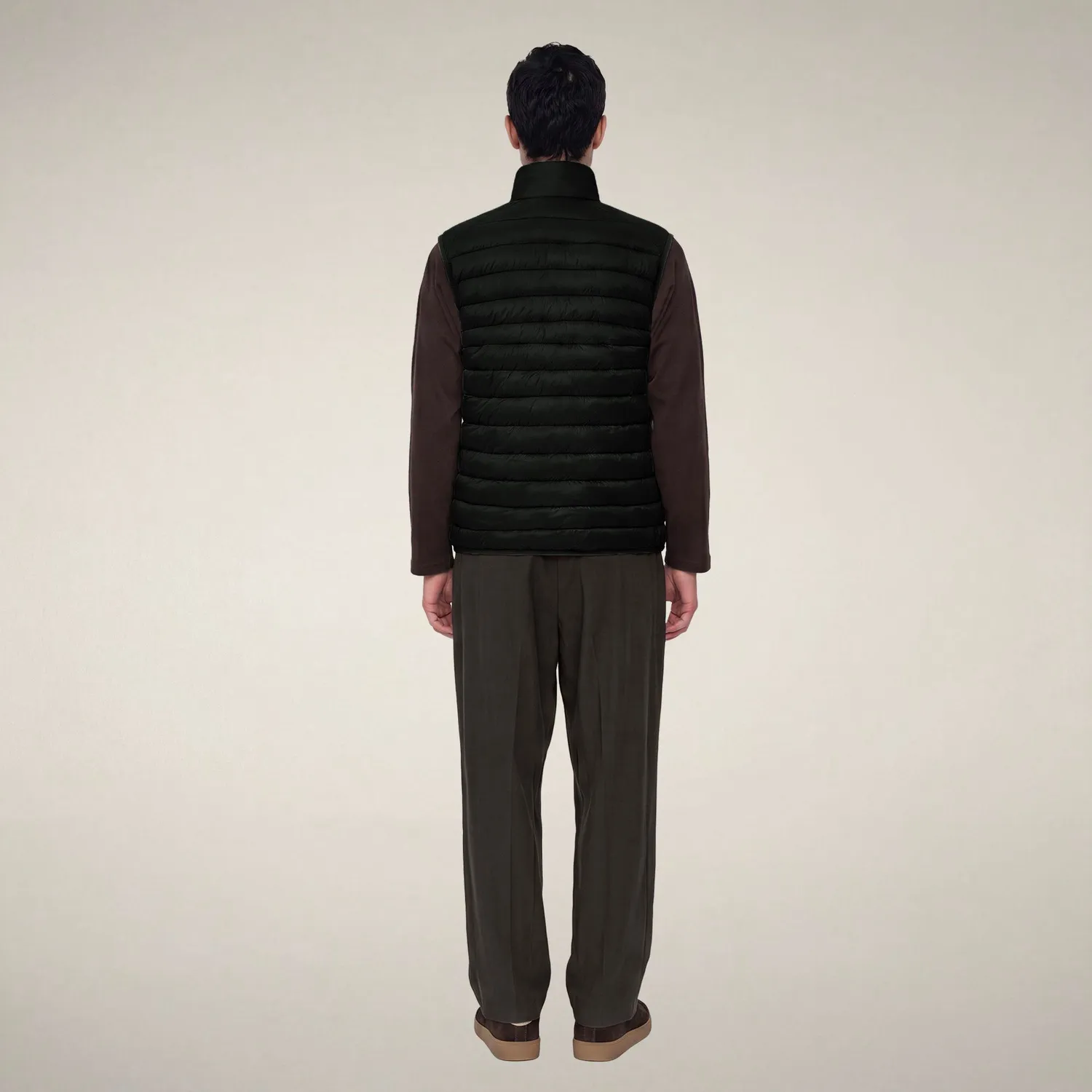 Save The Duck 5-Way Rupert boblevest herre grønnsvart quiltet