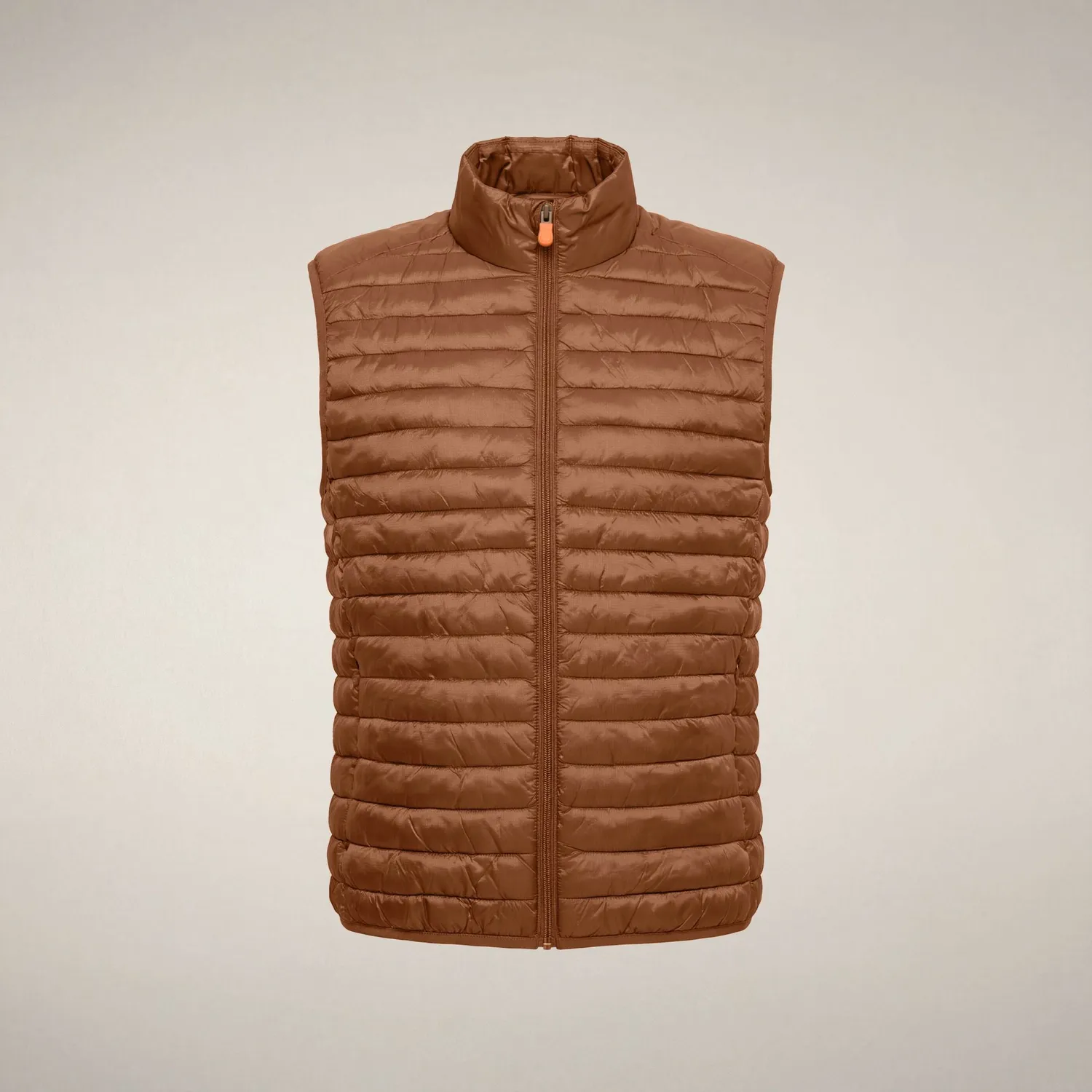 Save The Duck Vince vest herre noisette brown glidelås